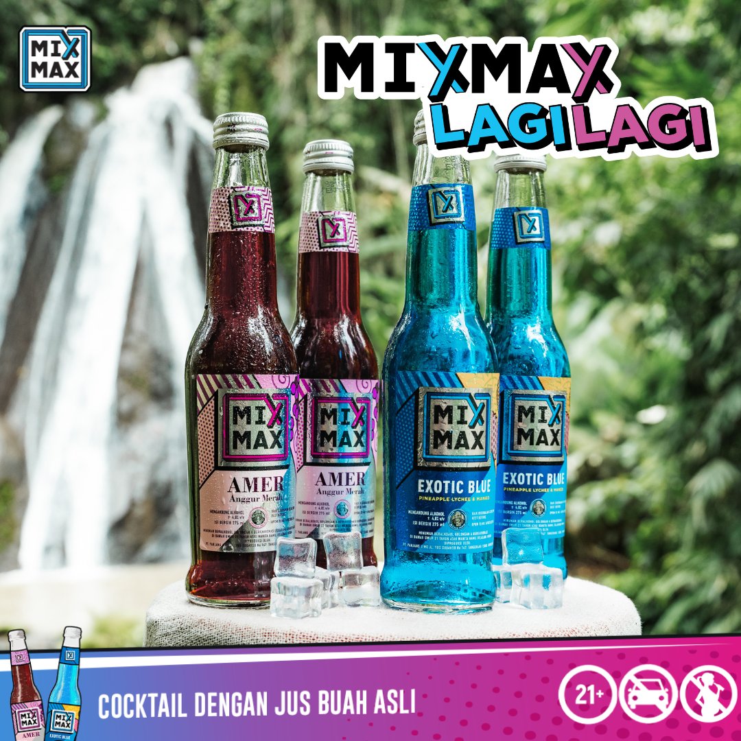 Kurang? Nambah MixMax lagi? GAS!!

#mixmax #mixmaxlagilagi #mixmaxfreshenupyourday #mixmaxcocktail #mixmaxvodka #exoticblue #amer