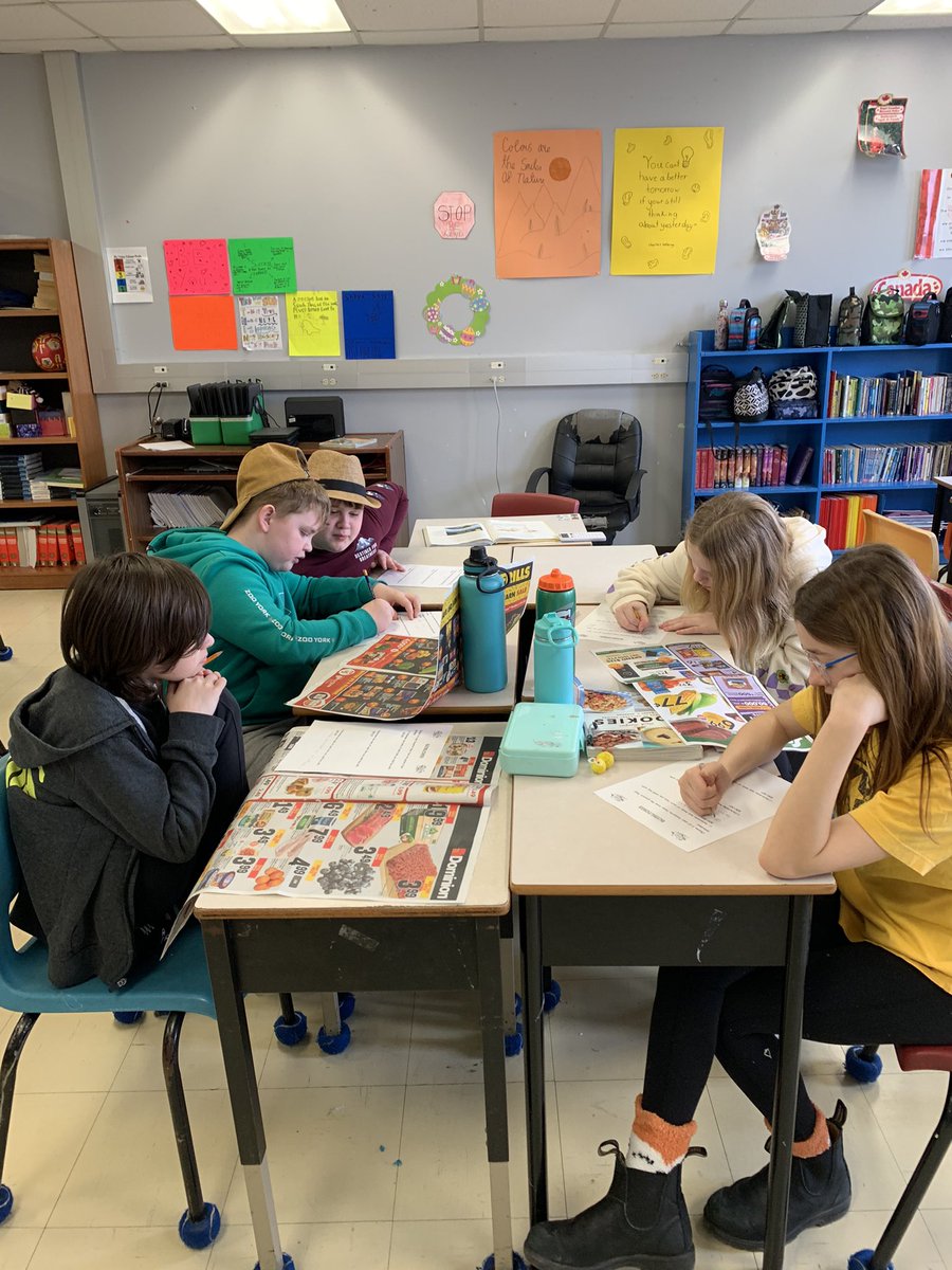Scanning the flyers for some good deals…and working on multiplication with decimals 😏 <a href="/stkevjr/">SKJH</a>