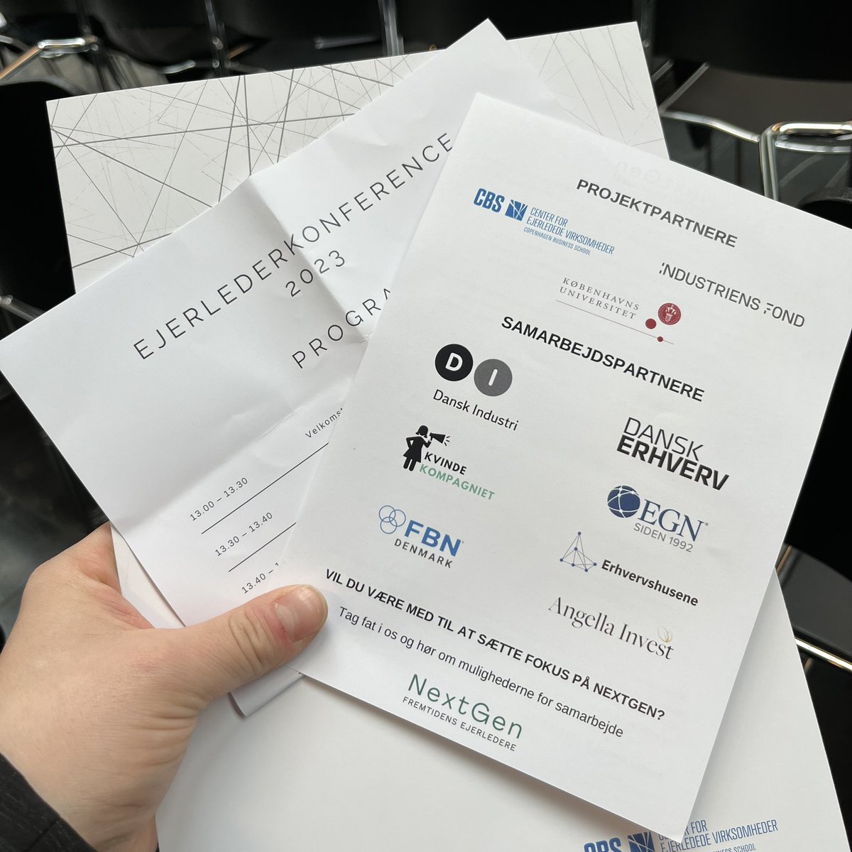 CarlAndersenLA's tweet photo. Til ejerlederkonference hos CEV på CBS. @DanskErhverv er selvfølgelig blevet parter på deres NextGen projekt. #dkbiz #generationer https://t.co/PTncy5mXAt