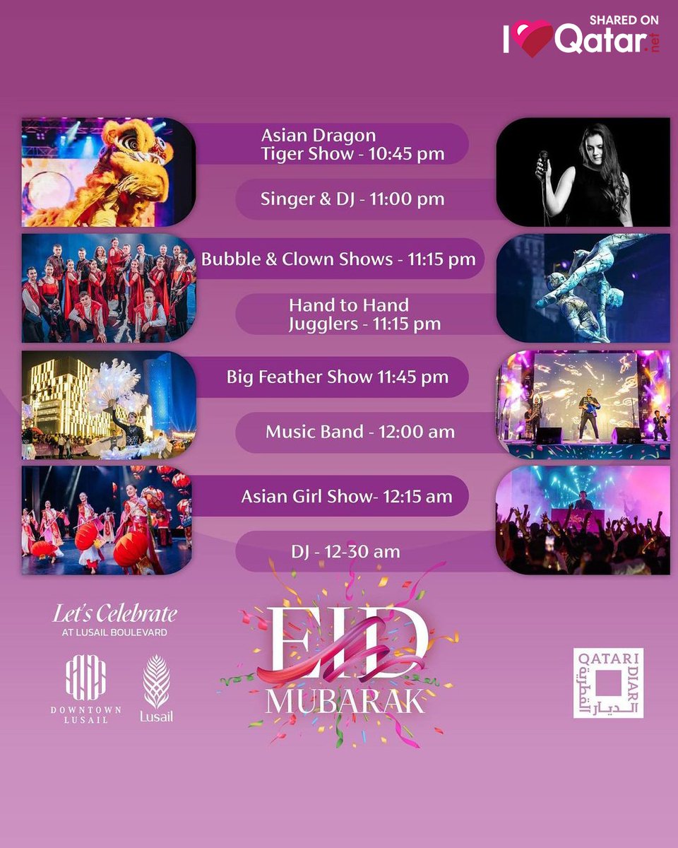 ILQLive's tweet photo. 🎊@Lusail_City has announced that the Eid celebrations will continue for some activities until Thursday, 27 April 2023!
https://t.co/p0LTjE4Qqx
#Qatar #ILoveQatar #ILQLive #ILQ #ILQReels #Qatar #Doha #EidAlFitr #Eid #EidAlFitr2023 #EidInQatar #EidInDoha #LusailBoulevard #Lusail