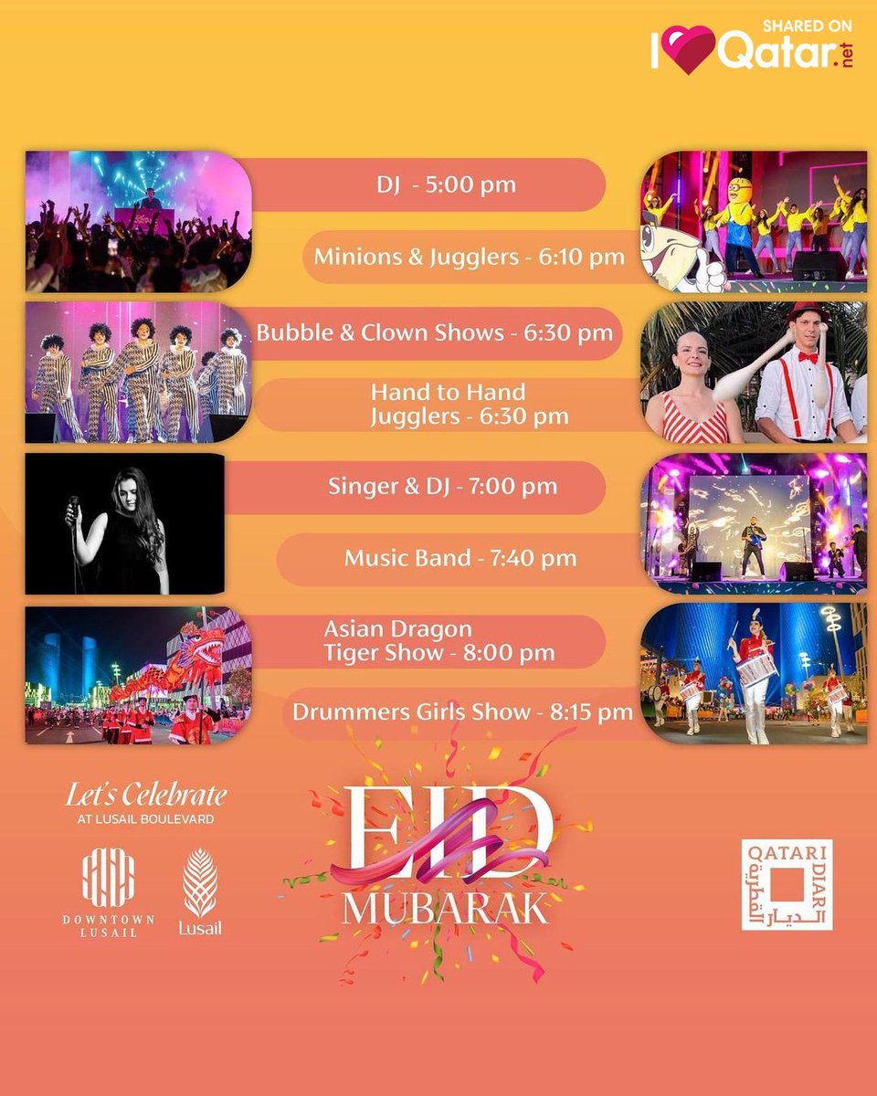 ILQLive's tweet photo. 🎊@Lusail_City has announced that the Eid celebrations will continue for some activities until Thursday, 27 April 2023!
https://t.co/p0LTjE4Qqx
#Qatar #ILoveQatar #ILQLive #ILQ #ILQReels #Qatar #Doha #EidAlFitr #Eid #EidAlFitr2023 #EidInQatar #EidInDoha #LusailBoulevard #Lusail