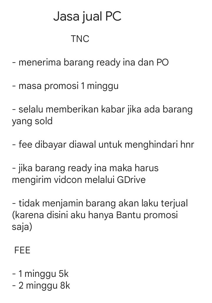 jiyu_22's tweet photo. Help RT
OPEN JASA PROMOSI PHOTOCARD DAN GO https://t.co/zbQf7Qx71X