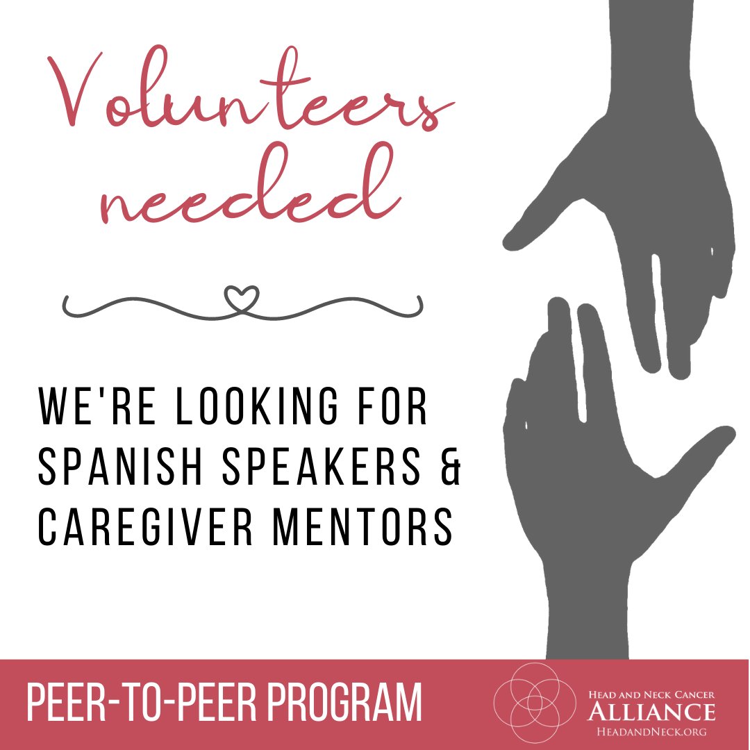 hncalliance's tweet photo. We've partnered with Imerman Angels to provide peer-to-peer support for the head and neck cancer community. Whether you are a patient, survivor, or caregiver, you can connect with someone to give or receive help. Find out more  https://t.co/YEG0IsXeXy https://t.co/8redBNyrcb