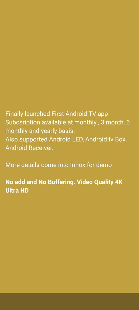 FaheemVA's tweet photo. Android TV App
All types of Channels availbale in one App.
Come Inbox for detail and Demo Account. https://t.co/3ZA4wZThwX