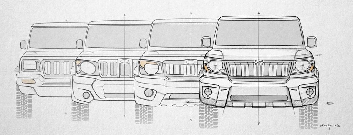 PareshCh1's tweet image. Love this design @BosePratap the #BOLEROMAXX Pik Up range, ergonomically improved for the purposes. #TransportationDesign