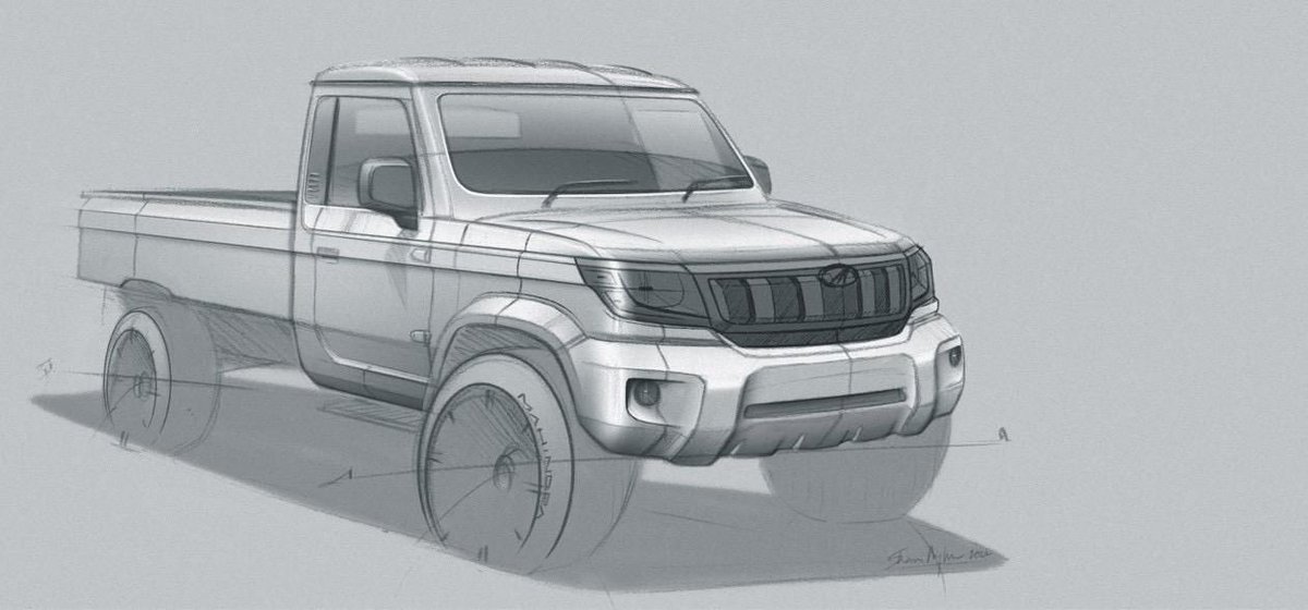 PareshCh1's tweet image. Love this design @BosePratap the #BOLEROMAXX Pik Up range, ergonomically improved for the purposes. #TransportationDesign