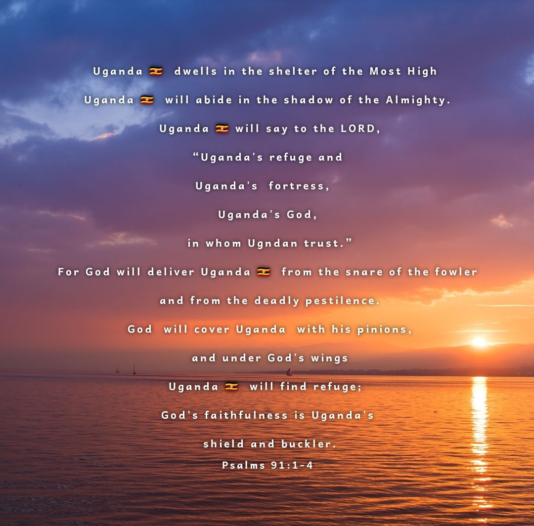 UgandaProphecy's tweet image. Oh Uganda  May God Up Hold Thee  
A Prophetic Prayer Was made upon Uganda
A midst All Pressures from Western Evil influences, LGBTQ, Pornography, Ungodly Agendas &amp;amp;Campaigns, Epidemics, Catastrophes, in a pool of Making Right Godly Choices-Decisions 
Oh Uganda May God uphold Thee