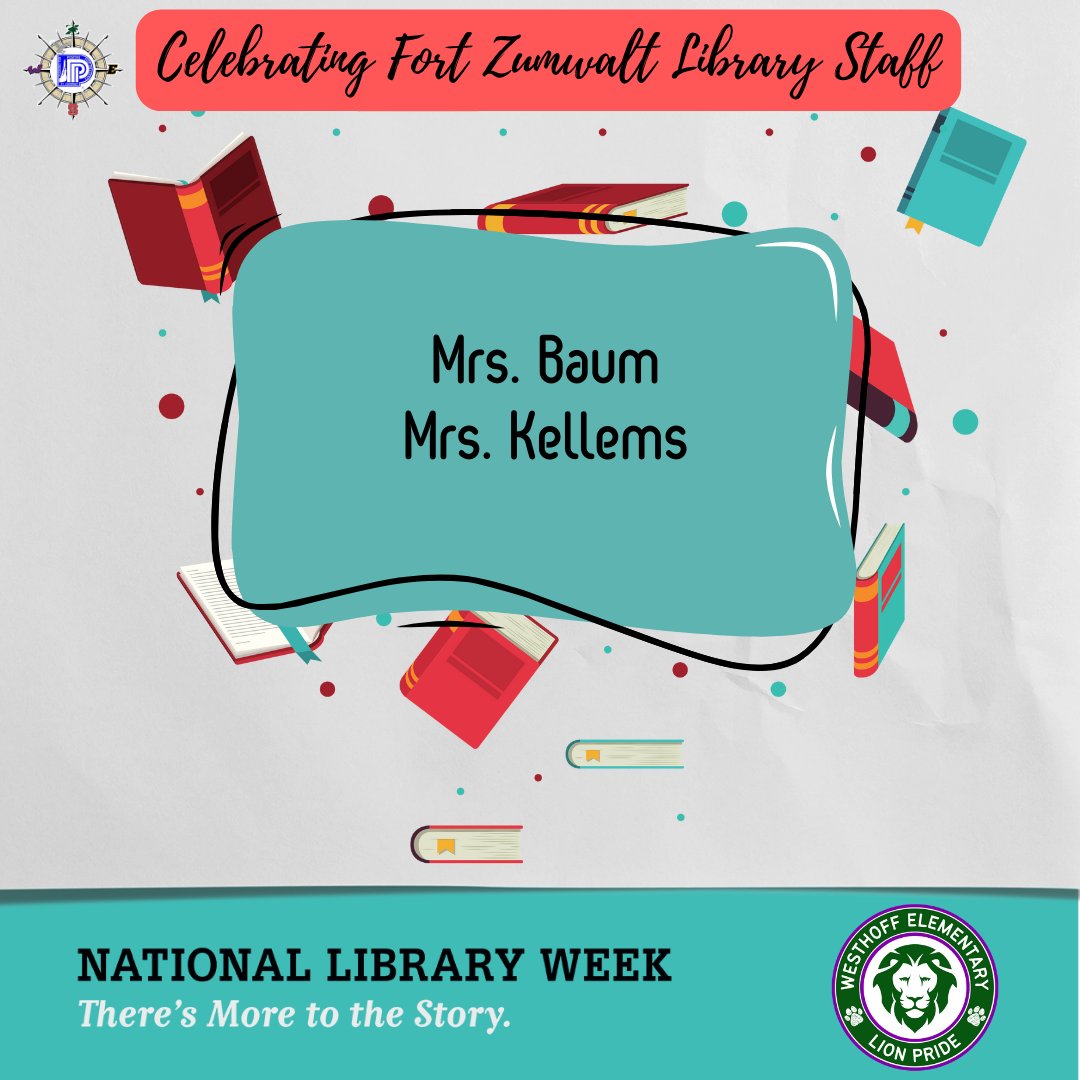 It's #NationalLibraryWeek!  A huge shout-out goes to the Westhoff Elementary library staff!  Mrs. Baum and Mrs. Kellems make a difference every day for their students and staff! <a href="/ZumWesthoff/">FZSD Westhoff</a>