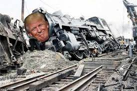 ektaka's tweet image. They know what a train coming off the tracks looks like... #RepublicanProjection 😂😂😂