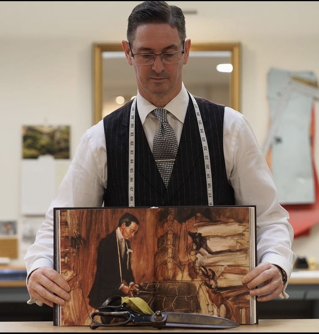 Today we remember Mr Colin Harvey on what would have been his birthday.

Mr Harvey mentored Edwin when he joined Anderson &amp; Sheppard in 1988 up until Harvey's retirement in 1994.

He was the epitome of elegance and cut with a distinct flare including a side body which Edwin