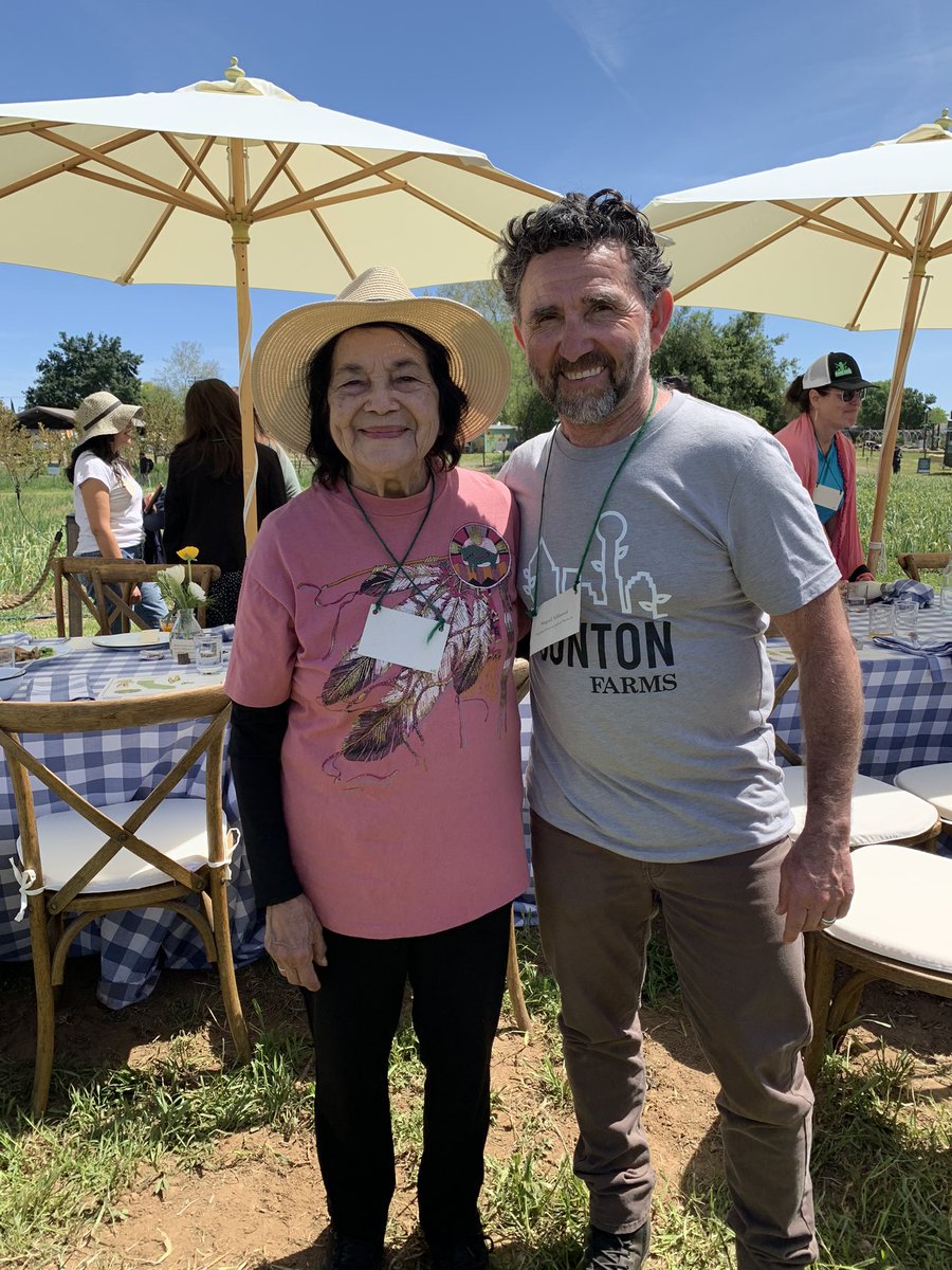 I met Dolores Huerta at a <a href="/CDFAnews/">Calif Food and Ag</a> celebration. I’ve admired her since I learned of her work. She and Cesar Chavez’ advocacy had an impact on my family when we toiled the fields my first 17 years. She asked for my card and said she will to reach out to me. <a href="/FarmtoSchool/">National Farm to School Network</a>