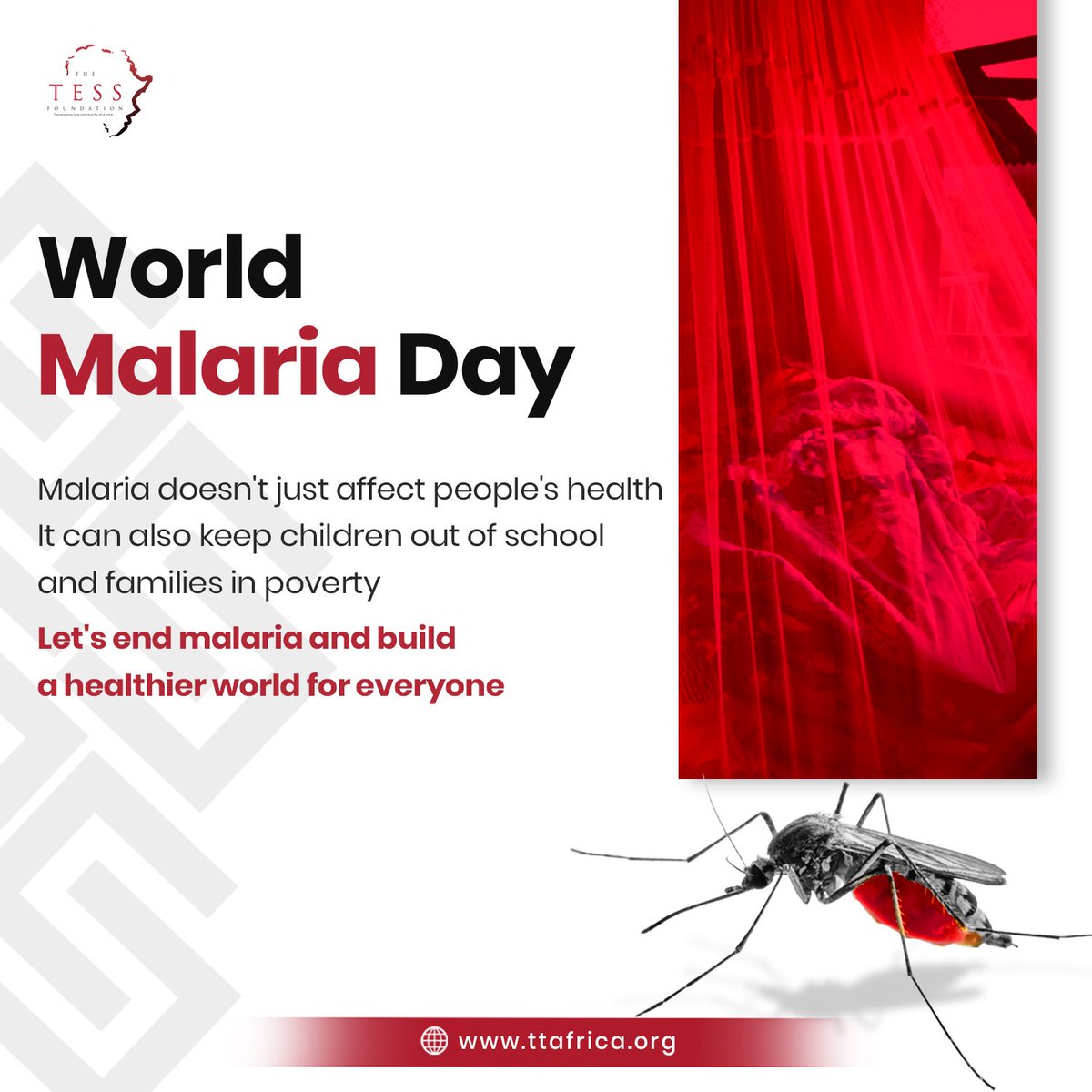 TTFAFRICA's tweet photo. Malaria continues to affect millions of people around the world, but with increased funding, prevention efforts, and access to treatment, we can work towards a malaria-free future.

Let's join hands to invest in malaria prevention.
#WorldMalariaDay #EndMalaria #ttfAfrica https://t.co/x86UtRRdfM