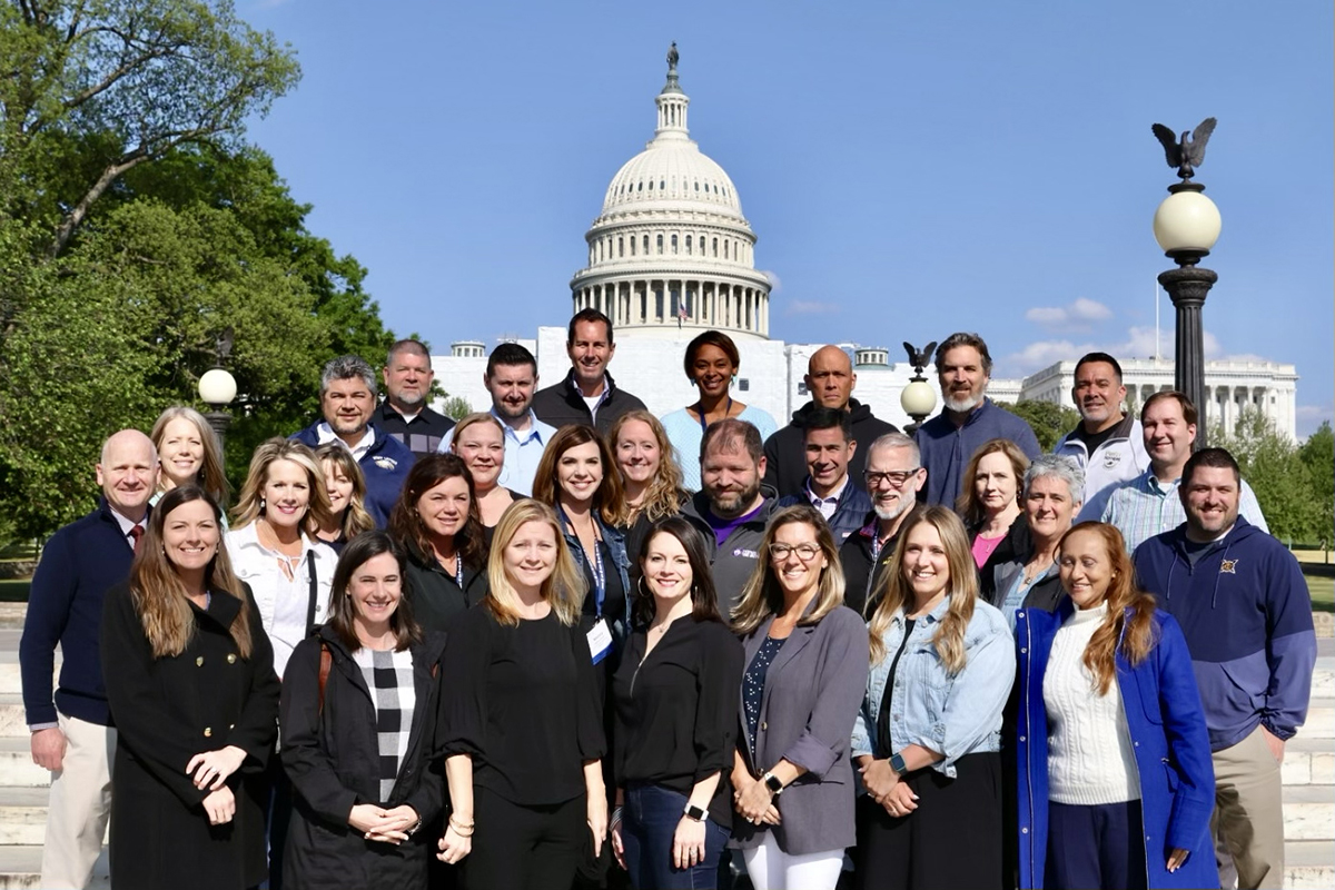 Our 2023 Assistant Principals of the Year were Capitol-izing on a good photo opp. What an amazing week they have had learning from one another! #TrailblazingLeaders