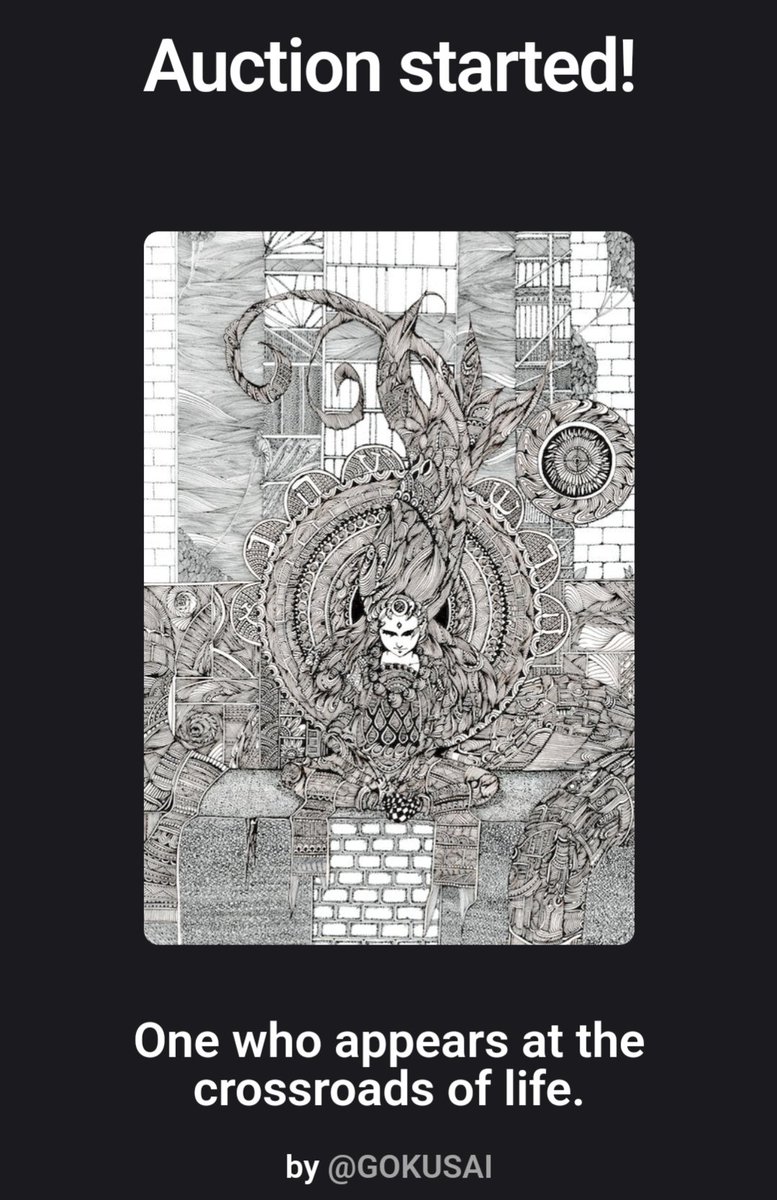 An auction for my artwork has started for 24 hours with a bid from <a href="/iTab_tw/">iTab</a>. The current price is 0.25 ETH. Please support me!🔥🔥🔥

#NFTCommunity 
#foundation

Link is below.↓↓↓