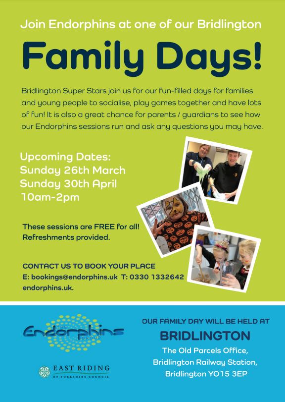 EndorphinsEast's tweet photo. 📣Spaces are now limited for our popular Family Day sessions this weekend.  

Last Chance to book or enquire via contact below for May and June dates here:  https://t.co/fNkfGvK37F https://t.co/exqzk55LeH