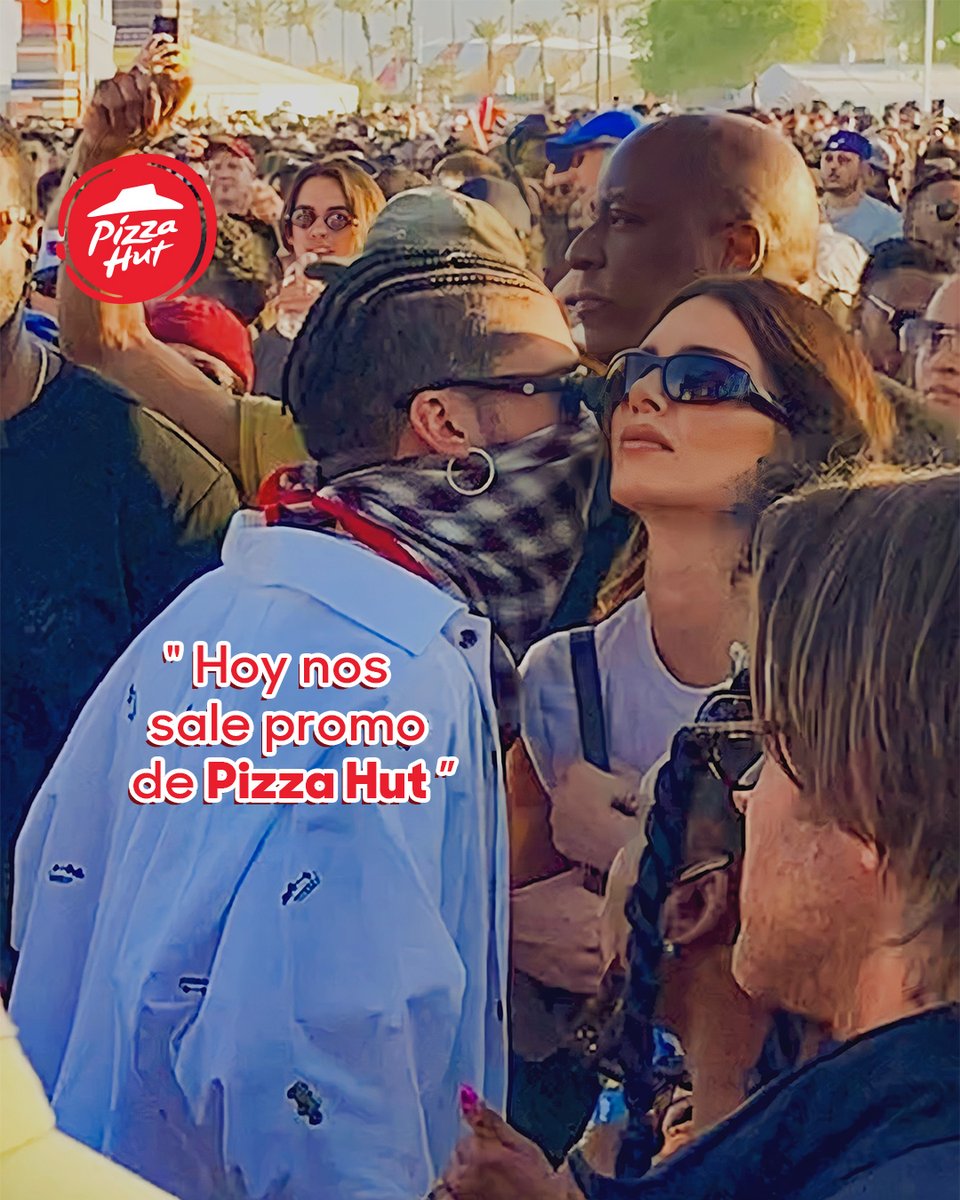 PizzaHutVzla's tweet photo. Bad Bunny y Kendall lo saben... 🍕❤️

Las mejores promos son de Pizza Hut ✨

#pizzahut #pizza #pizzahutvzla #caracas #Abril #PepperoniLover #BabBunny #Kendall #Meme https://t.co/EYw4hVBNoj