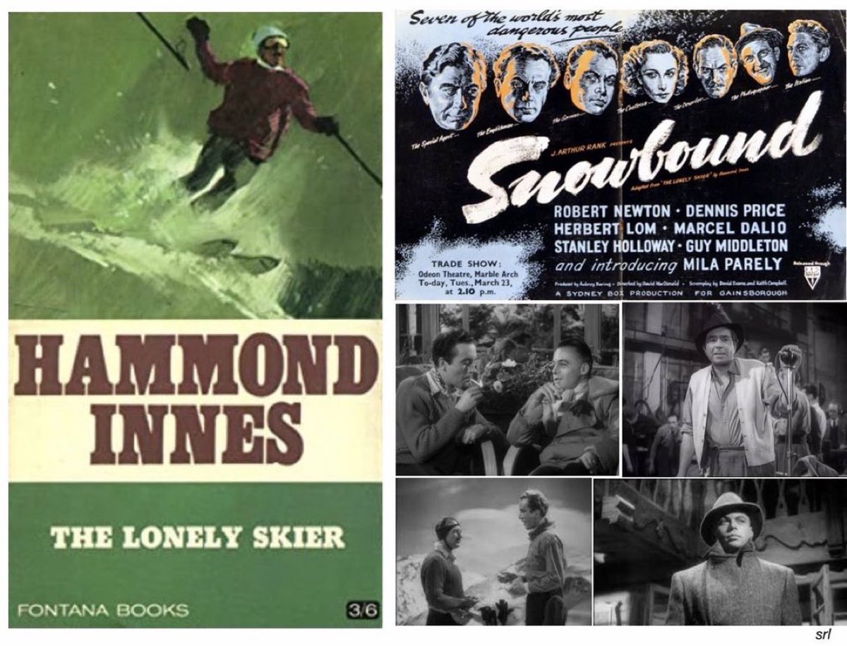 SaveRedlandLibr's tweet photo. 3:50pm TODAY on @TalkingPicsTV
The 1948 #Thriller film🎥 “Snowbound” directed by #DavidMacDonald and written by #KeithCampbell & #DavidEvans
Based on the 1947 novel📖 “The Lonely Skier” by #HammondInnes
🌟#RobertNewton #DennisPrice #StanleyHolloway #HerbertLom #MarcelDalio https://t.co/QEwInsRu8N