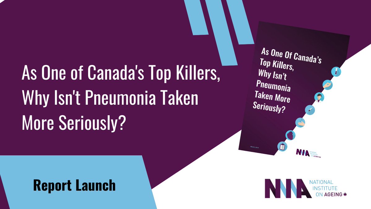 Today the NIA launches its updated report, “As One of Canada’s Top Killers, Why Isn’t Pneumonia Taken More Seriously?” We look at why pneumonia vaccination for older adults remains stubbornly low and what we can do to boost it. niageing.ca/pneumonia2023u…