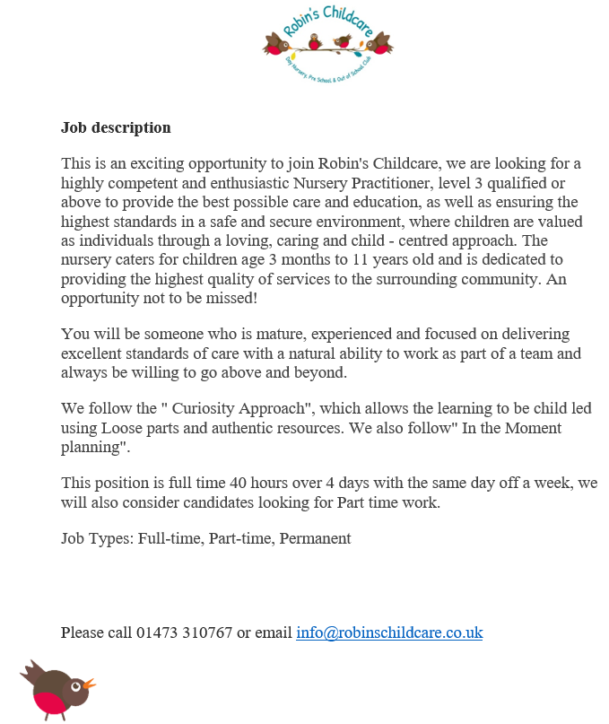 Please share our post far and wide, we are recruiting and have part time and full time positions available #jobs #nursery #suffolkjobs #suffolkjobsdirect #ipswich #suffolk #employment #fulltime #parttime #capelstmary #findjobs #earlyyears