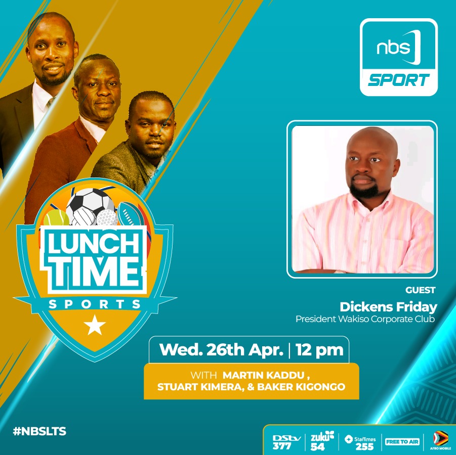 JamPartyUg's tweet photo. Our President @dickensfriday will 2morow be hosted on @NBSportUg as the most Anticipated event draws near @WakisoCorpClub will host the Biggest Media House in Africa for a Football friendly Match this Friday 28th April at St John's WakisoSS STADIUM
#WCCNBS
#7thMaySecondOuting https://t.co/1PWDhKCq4d