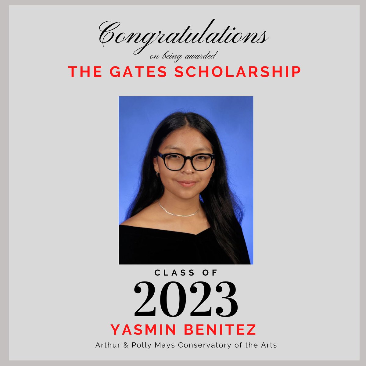 Congratulations to the class of 2023 on your Scholarships! @cap_mdcps @luisasantosd9 @mdcpssouth @thegatesscholarship #TheGatesScholarship