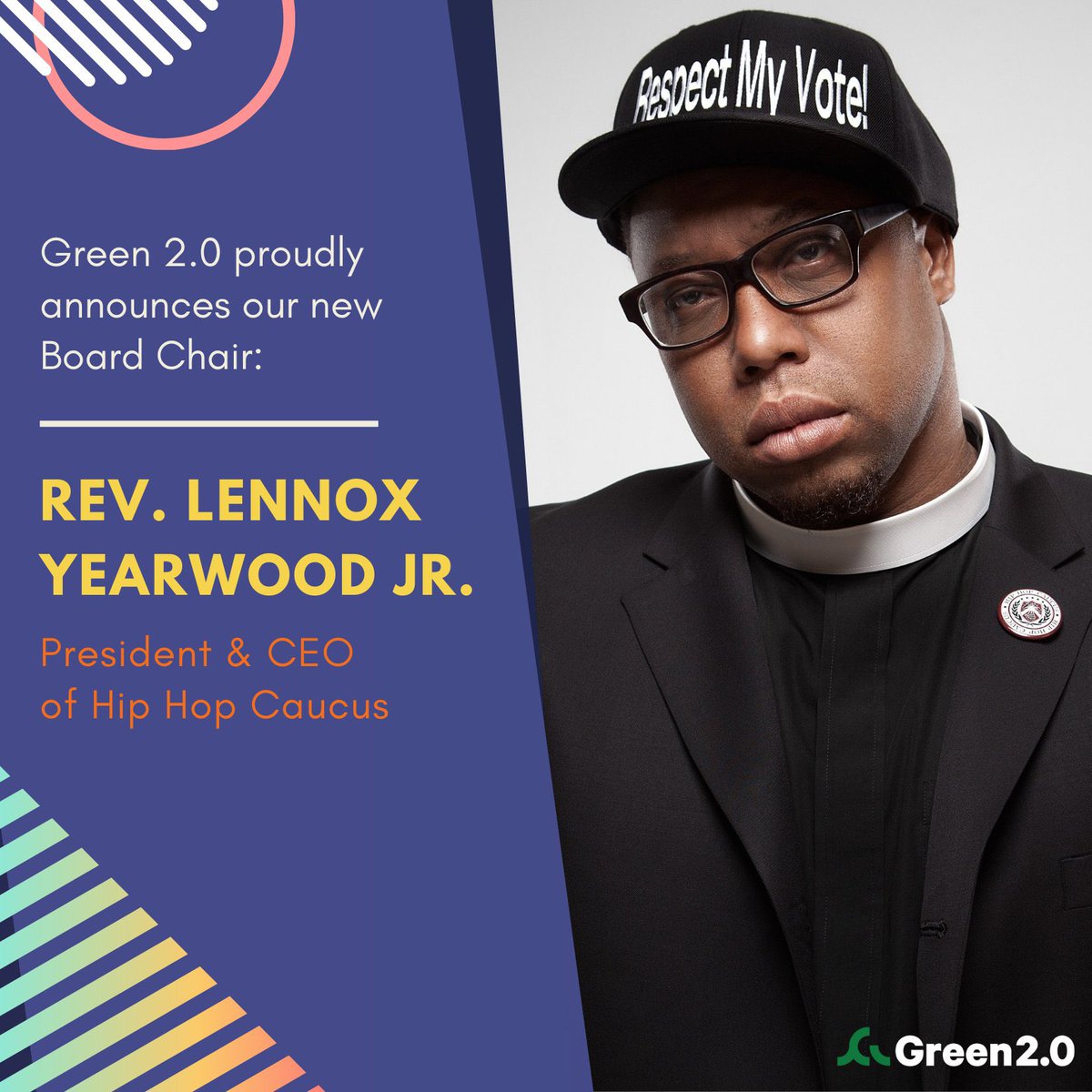 RevYearwood's tweet photo. So proud to serve as @DiverseGreen’s new Board Chair! With Black and Brown communities on the frontlines of climate change, racial justice is climate justice. That’s why it’s time for the environmental movement to #DiversifyGreen https://t.co/YJac8bVMqT https://t.co/gmXP9brYQ2