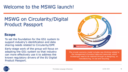 "A historical moment today, the launch of the GS1 Digital Product Passport Mission-specific Work Group" says Chair Gregor Herzog, born in Europe, going global from Linear to Circular #GS1StandardsWeek2023, a start of extraordinary Journey <a href="/Frances92696943/">Francesca Poggiali</a> <a href="/camillegs1/">Camille Dreyfuss</a> <a href="/gs1ineurope/">GS1 in Europe</a>