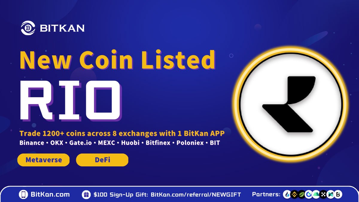 BitKanOfficial's tweet photo. 🔥 Congrats! @realio_network $RIO has been listed on #BitKan!
🔸 Genre: #MetaVerse, #DeFi
🔹 75 lucky new users who deposit a net amount of ≥ 450 #RIO on BitKan will be qualified to win $75 USDT each!
🔸 Deposit Event Ends: 23:59, 30 April
📱 https://t.co/wiVpwrv6Lx https://t.co/aytUNQTA6l
