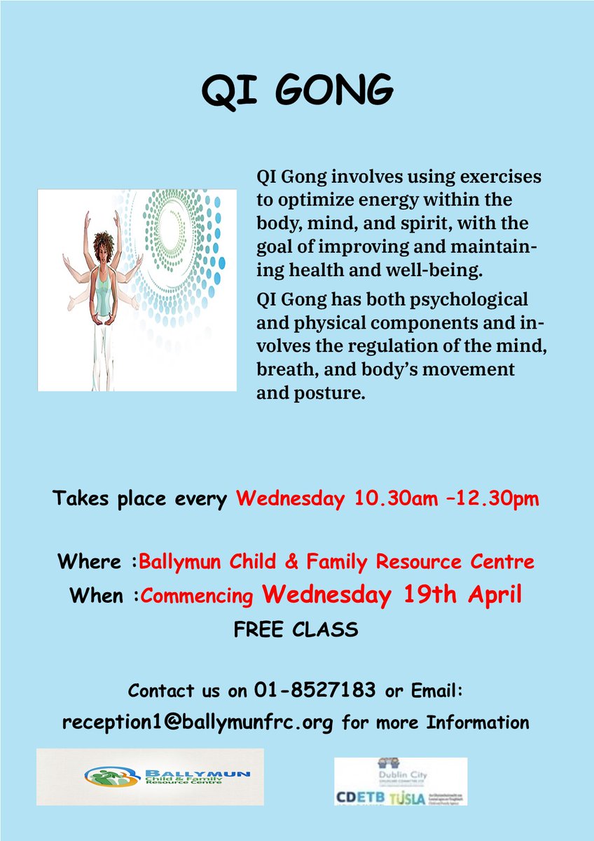 Happening TOMORROW pop in and enjoy this FAB Class with Bernie from CDETB Adult Education Service Dublin North Ballymun/Coolock/Kilbarrack Area 🦋🦋🦋

#YouTime #StressFREETime #cdetbadulteducation #familyresourceirl