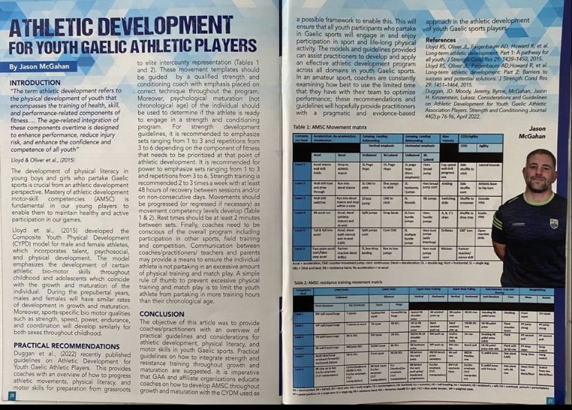 Delighted to see our work in a recent match day program, application of the science to the practice. 

researchgate.net/publication/34…