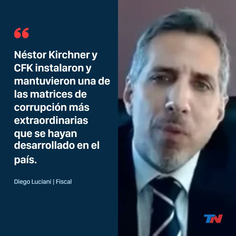 Julioac13's tweet image. El fiscal Diego Luciani apeló ante casación el fallo del tribunal que condenó a Cristina Elisabet Fernández de Kirchner a seis años, insistiendo con la asociación ilícita y los doce años de condena. 
#TodosSomosLuciani