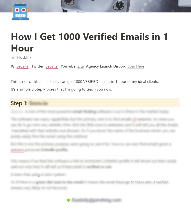 ceozita's tweet photo. I can get 1000 Verified leads in 1 hour &amp; I guarantee nobody else can do this

It's a 3-part method that requires a specific skill that only 1% of the population has.

I put my exact 3-part method in this guide.

Like, RT &amp; Comment "ai" and I'll DM to you for FREE

(must follow) https://t.co/KHML6MVMWl