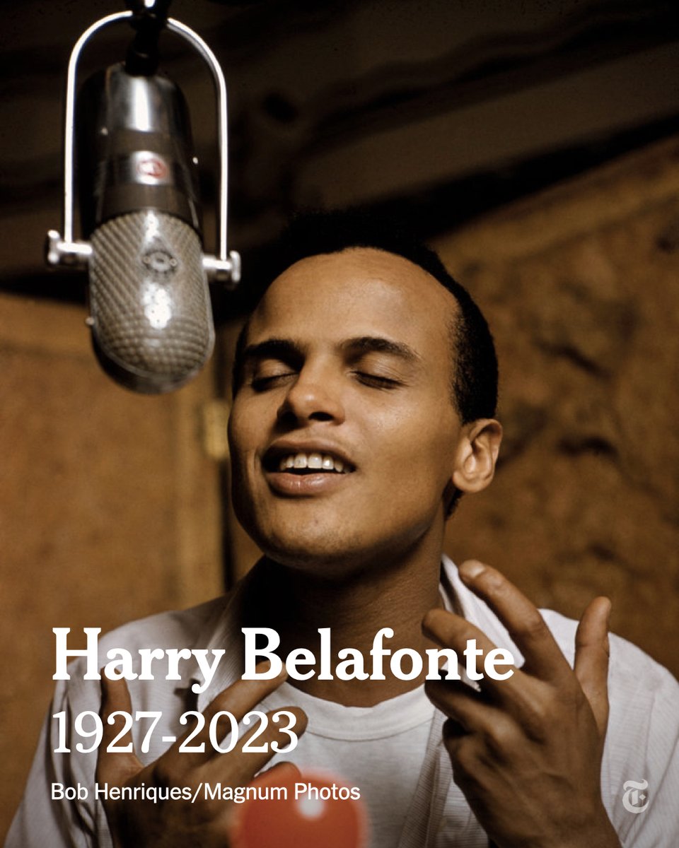 Breaking News: Harry Belafonte, the barrier-breaking singer, actor and activist who became a major force in the civil rights movement, has died at 96. nyti.ms/444e0xM