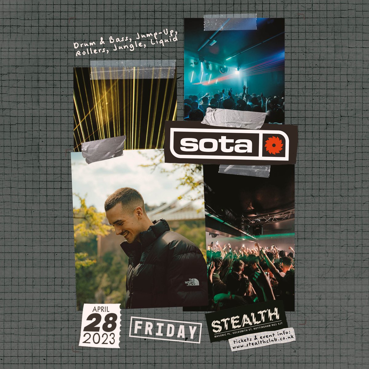 stealthclub's tweet photo. This Friday, we welcome SOTA to Stealth for a DnB Rave!
Grab a ticket now via: https://t.co/6Ck02ExmIy https://t.co/8f0AmaLg5w