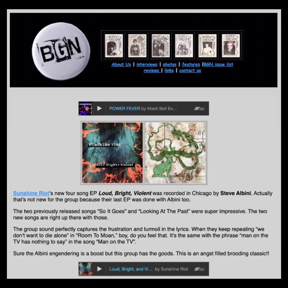 Massive thank you to Boston Groupie News for the awesome review of our new EP: "...this group has the goods. This is an angst filled brooding classic!!"

bostongroupienews.com