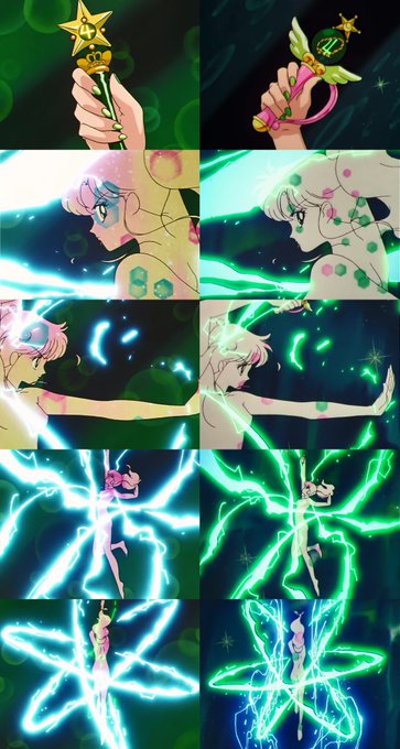 木金のスーパー変身初登場回なのでジュピターのノーマル変身とスーパー変身を比較など。

香川作画と伊藤作画の違いだけでなく色々パワーアップしていて感慨深い

>「美少女戦士セーラームーンSuperS」第27話 【劇場版公開記念!《前編》6/9 《後編》6/30】 https://t.co/o94oKHCjGp @YouTubeより 