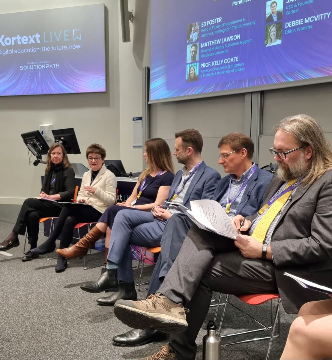 Kortext (@kortext) on Twitter photo Our second panel discussion is hosted by <a href="/DrRachLTB/">Dr Rachel Maxwell</a> Our guest panellists share their thoughts on the future of student data #KortextLive Our second panel discussion is hosted by <a href="/DrRachLTB/">Dr Rachel Maxwell</a> Our guest panellists share their thoughts on the future of student data #KortextLive
