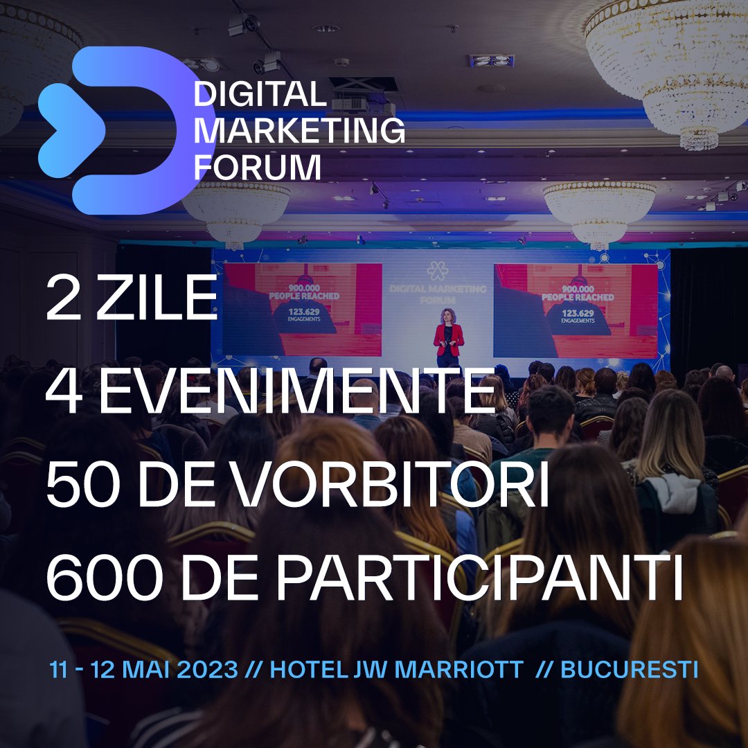 evensys's tweet photo. 🤹‍♂️ Cele mai noi tendinte in promovarea online, bune practici in mediul interactiv, tactici de succes, solutii de optimizare si instrumente utile pentru campanii cu rezultate dovedite. Toate te asteapta la Digital Marketing Forum, pe 11 si 12 mai.

🎟 https://t.co/4nYZV4lgq8 https://t.co/GyScHr2lh8