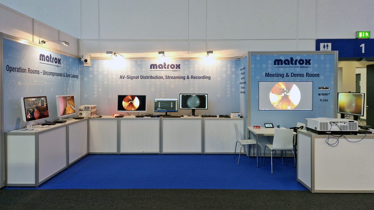 MatroxVideo's tweet photo. Besuchen Sie #MatroxVideo auf der #DMEA23 in Halle 2.2, Stand B101 und überzeugen Sie sich von den Vorteilen der Interoperabilität beim einfachen Verbinden von Geräten und Verteilen von #ProAV-Signalen.
#Matrox #DMEA #AVoverIP
#IPMX #NMOS #ST2110 #HDBaseT
#ConvertIP #Maevex https://t.co/ZDrwzFsTDk