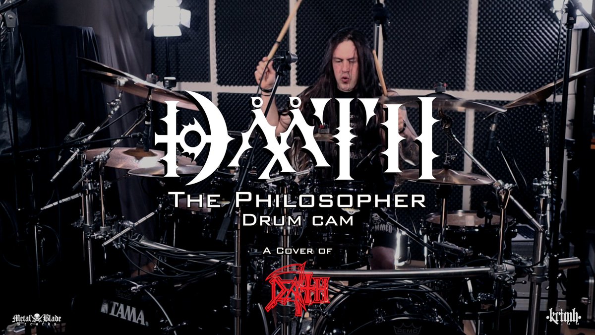 Recently @DAATHBAND released a modern interpretation of „The Philosopher“ by @DeathOfficial Enjoy my drum play through for this cover: youtu.be/3xeVB3HaX8Y
