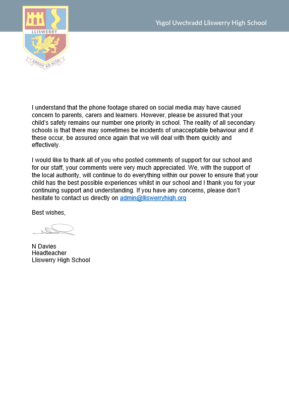 Lliswerry High tweet media