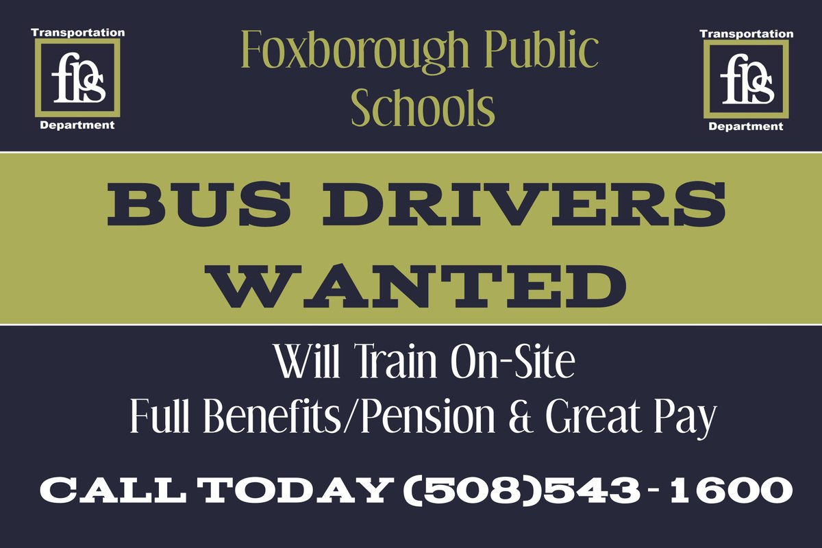 In Town Opportunity: We are looking for School Bus Drivers to join our team to transport students to and from school and sporting events and in town events. Call today to set up an interview. Will Train On-Site