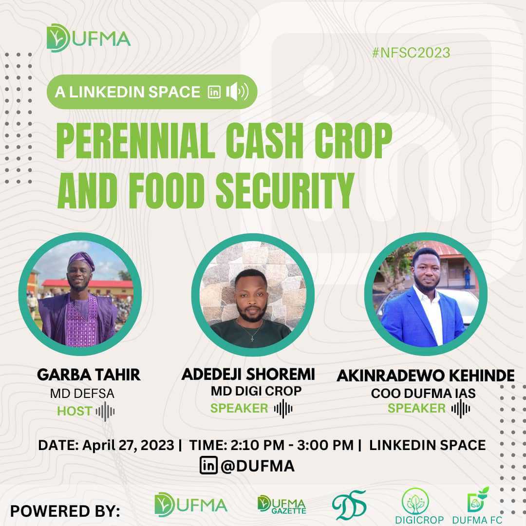 DufmaFc's tweet photo. Hurray!!! The Expected Naija Food security conference 2023 is in 2 days time starting on the 27th and it's fully loaded..
Register Now to secure a spot and stand a chance to be part of free items and 25% discount offers on our services
https://t.co/9XbomypHcn
#NFSC2023
#Agric https://t.co/ogAT7o5Qh5