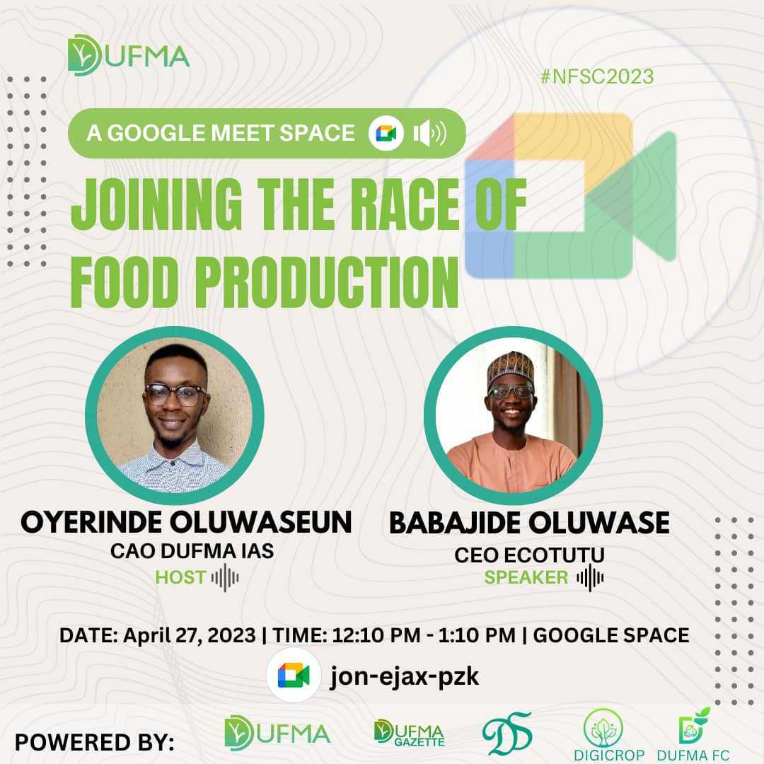 DufmaFc's tweet photo. Hurray!!! The Expected Naija Food security conference 2023 is in 2 days time starting on the 27th and it's fully loaded..
Register Now to secure a spot and stand a chance to be part of free items and 25% discount offers on our services
https://t.co/9XbomypHcn
#NFSC2023
#Agric https://t.co/ogAT7o5Qh5