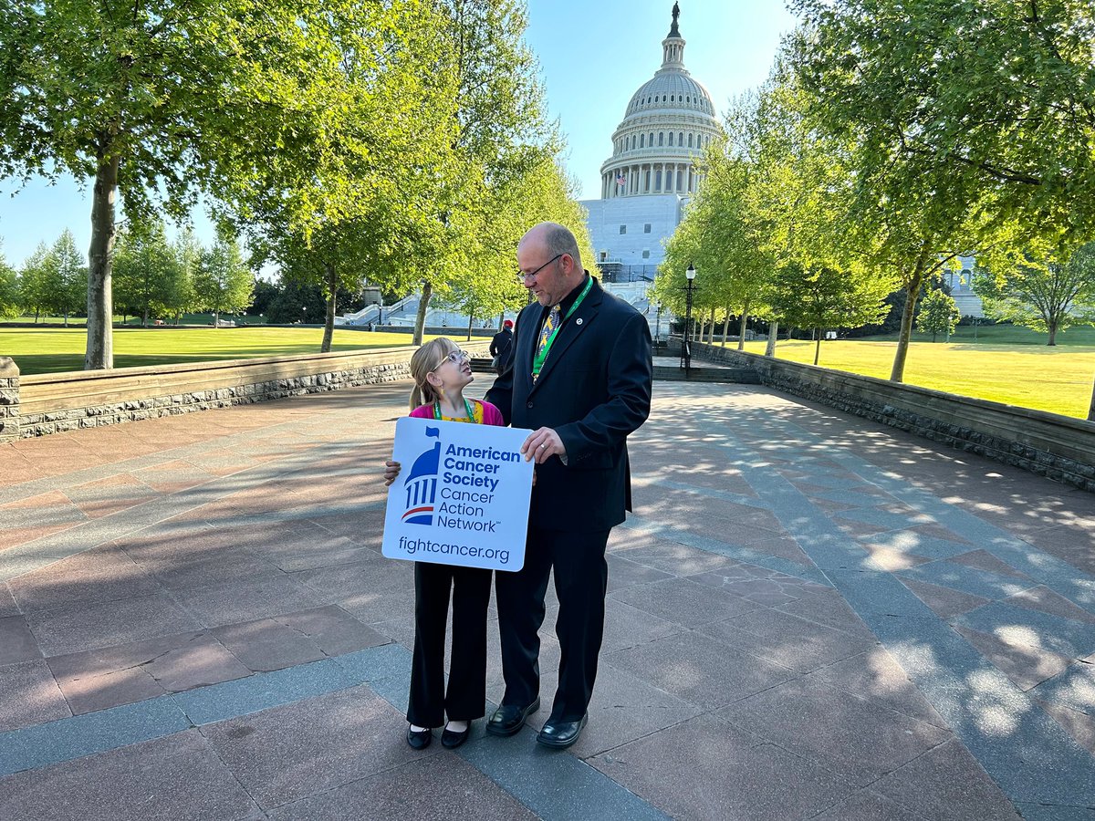 #actiondays2023 Mitch &amp; Leyna advocating for increased federal funding for pediatric cancer research in DC!