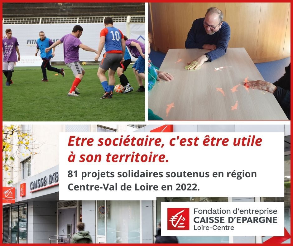 CE_LoireCentre's tweet photo. La Fondation d’entreprise Caisse d’Epargne Loire-Centre soutient les associations régionales à valeurs humaines et solidaires. En mars, la Fondation a accompagné 5 nouveaux projets d’#utilité https://t.co/XKOHOWdMgZ