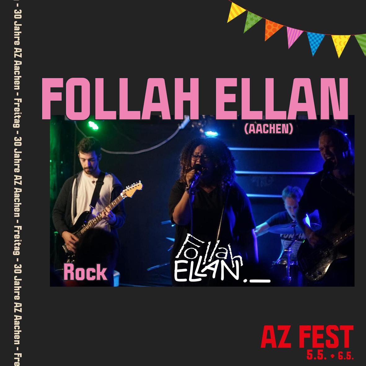AzAachen's tweet photo. 30 JAHRE AZ FEST 2023
Die Musikalische Eröffnung ist zugleich Weltpremiere: wir freuen uns auf FOLLAH ELLAN aus Aachen!

On stage: Freitag, 5. Mai, 19 Uhr
(Times may change)

Das komplette Programm findet ihr hier: https://t.co/3D8lLldlok
#azaachen #aachen #keintagohne #azfest https://t.co/51uM4rDJh7