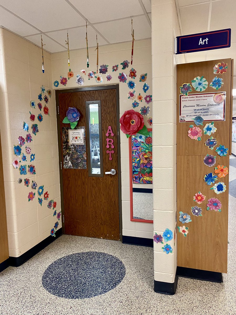 Had to say goodbye to Starbucks!☕️Spring refresh in the art room.🌸“Employee of the month” for Dec.-March…”Employee surviving” for April-May.🤣@PCPioneers #elementaryart #Starbucks