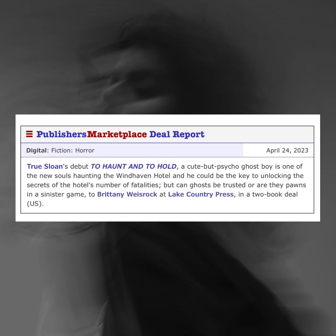 🥳Deal Announcement🥳

We did say we had something ghostly brewing…

We are thrilled to share <a href="/TrueSloan/">True</a> and 👻👻TO HAUNT AND TO HOLD👻👻have joined LCP!! 

✨It is amazing✨

A young woman heads to the Windhaven Hotel, a paradise to many, but to her--horrors line the walls. On