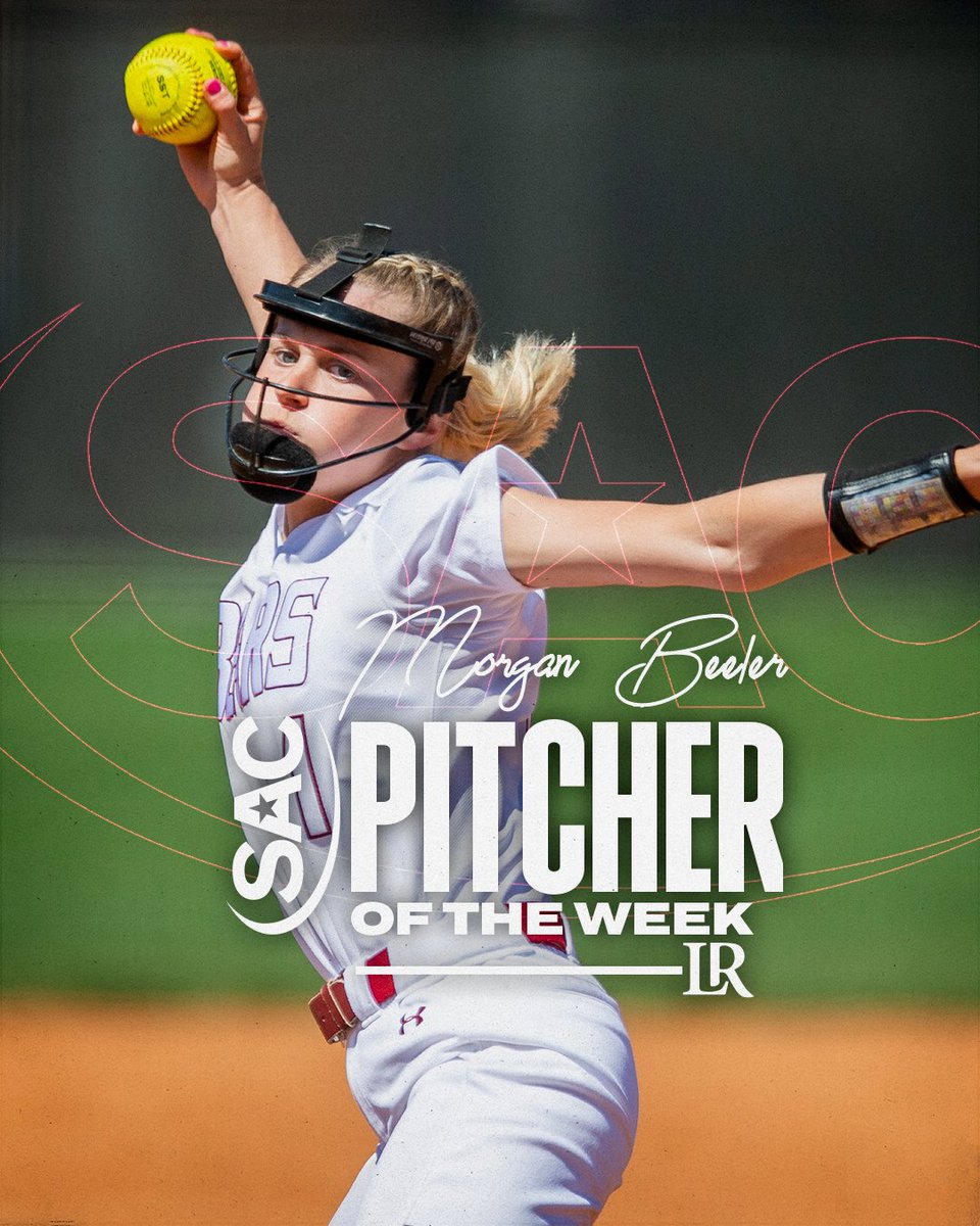 LRbears's tweet photo. LaClair and Beeler sweep SAC weekly honors! LaClair hit for the cycle and broke a program record with 10 RBI in a single game and Beeler wins fourth Pitcher of the Week honor.

https://t.co/yV5dDveBh8 https://t.co/OZcgifnYap